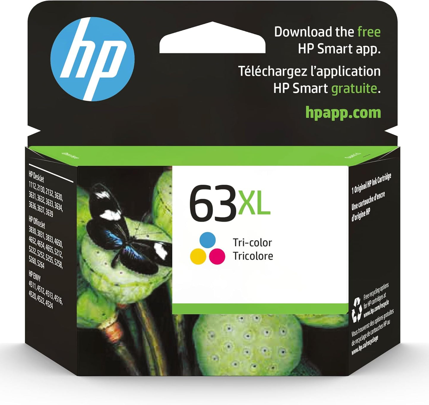 Vibrant HP 63XL High-Yield Ink! Instant Ink Compatible