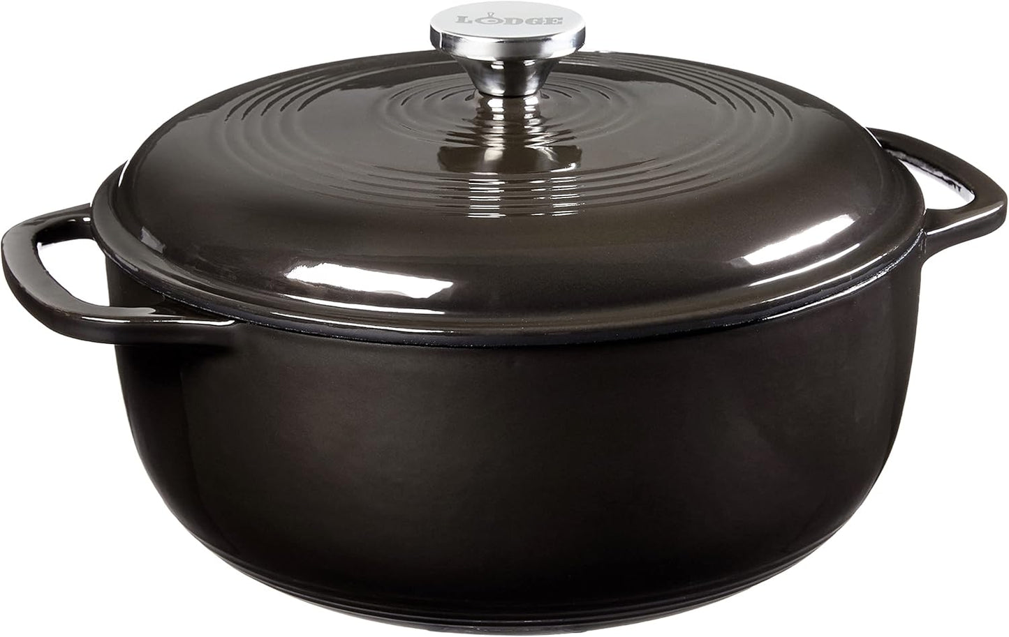 Lodge 6 Quart Enameled Cast Iron Dutch Oven for All Cooking Needs