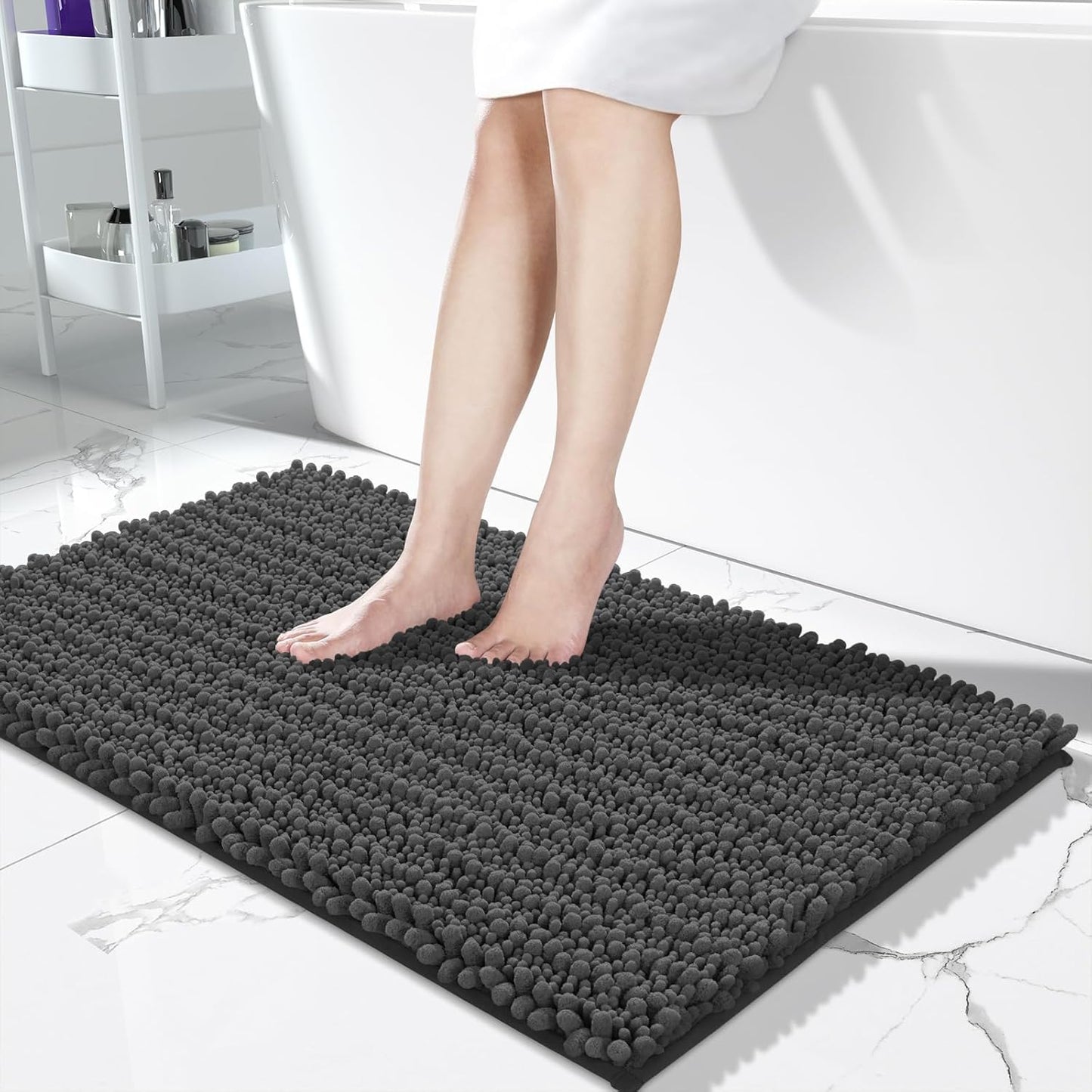 Yimobra Long Bathroom Rugs Non Slip Washable for Ultimate Comfort