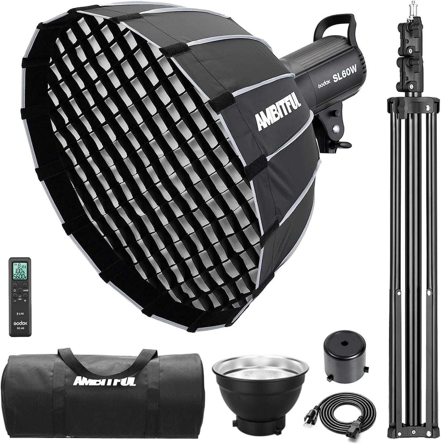 Godox SL-60W LED Video Light with Soft Box and Stand