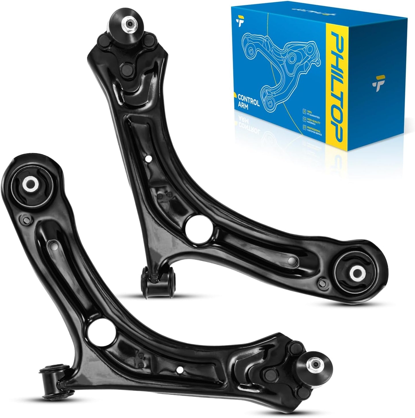 PHILTOP Front Lower Control Arms with Ball Joint for Beetle & Passat