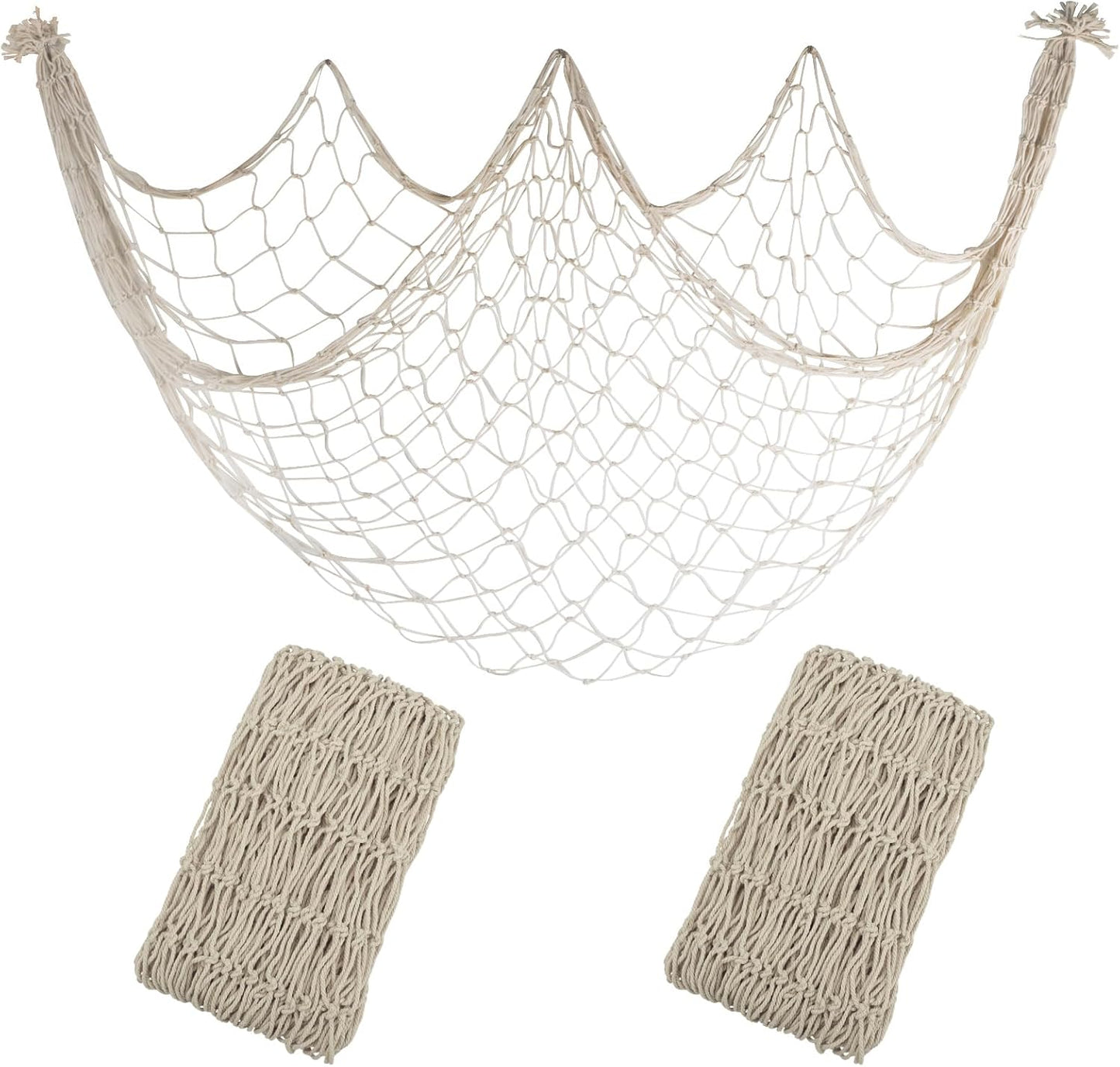 Beige Fishing Net Decor - Versatile Nautical Chic by iHansee