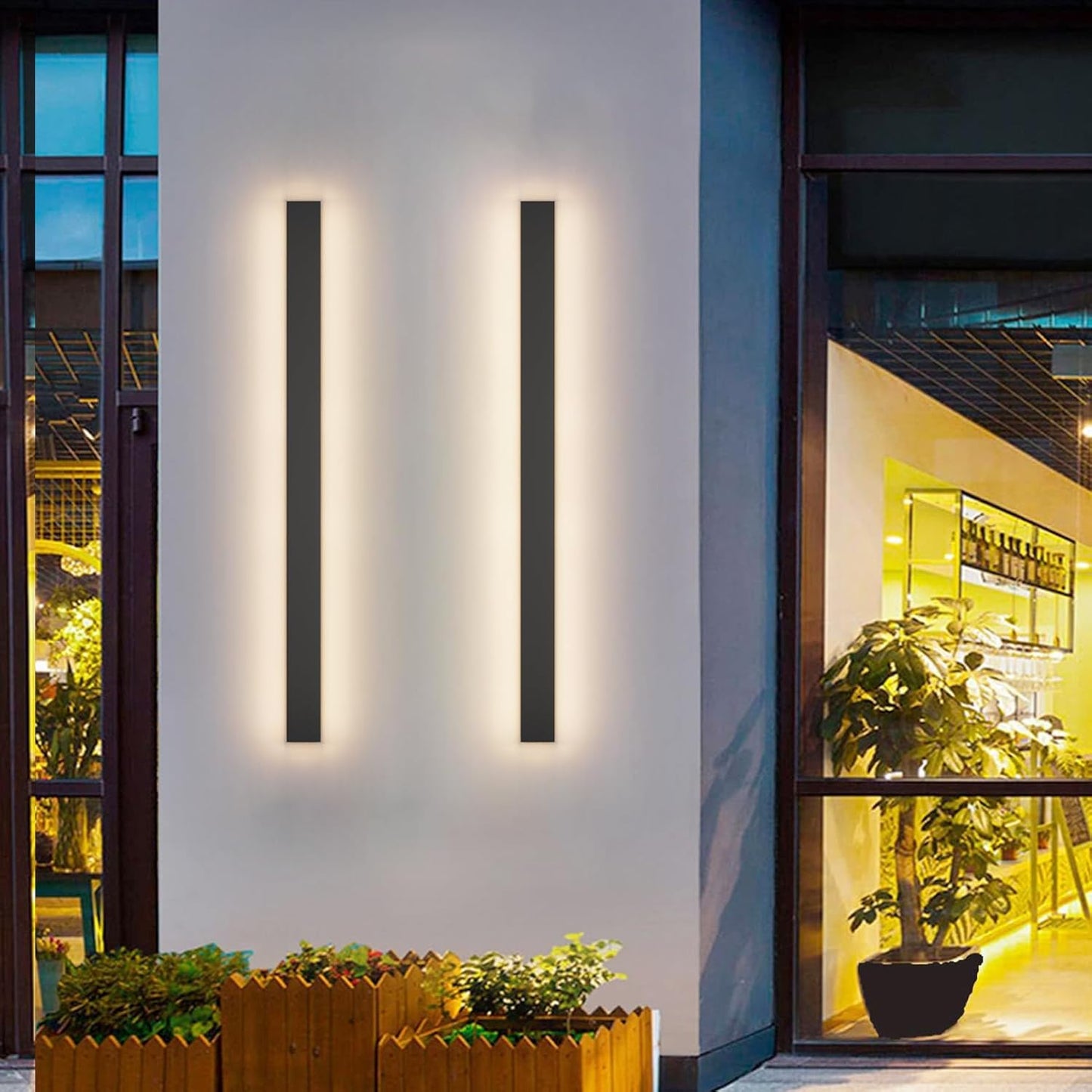 Aipsun 2 Pack Outdoor Wall Lights for Modern Exteriors
