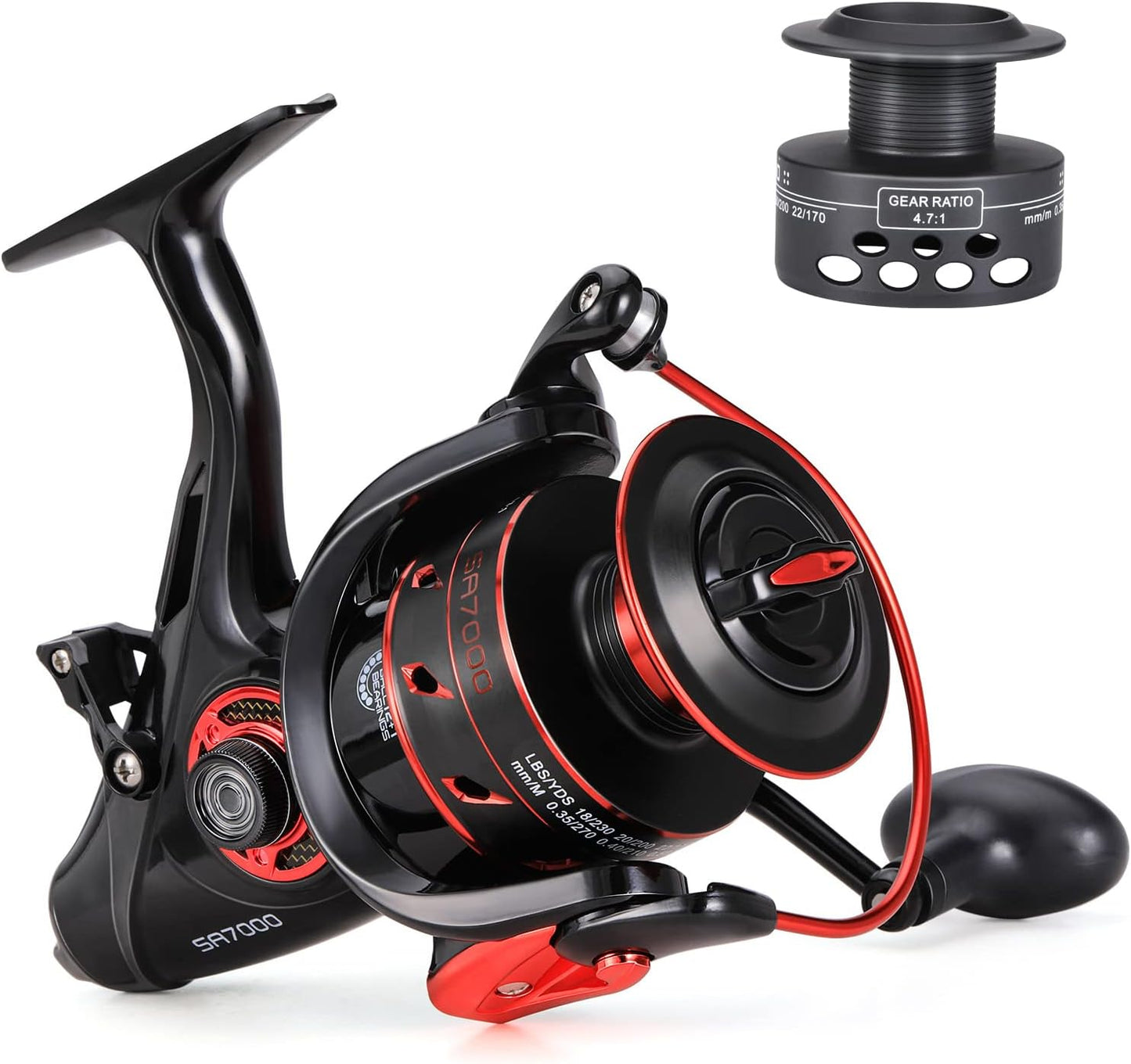 Sougayilang Carp Spinning Reel: Smooth Carbon Drag