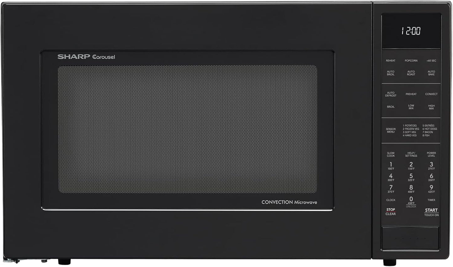 Sharp Convection Microwave Oven - 1.5 cu ft, 900W, Sensor Cooking