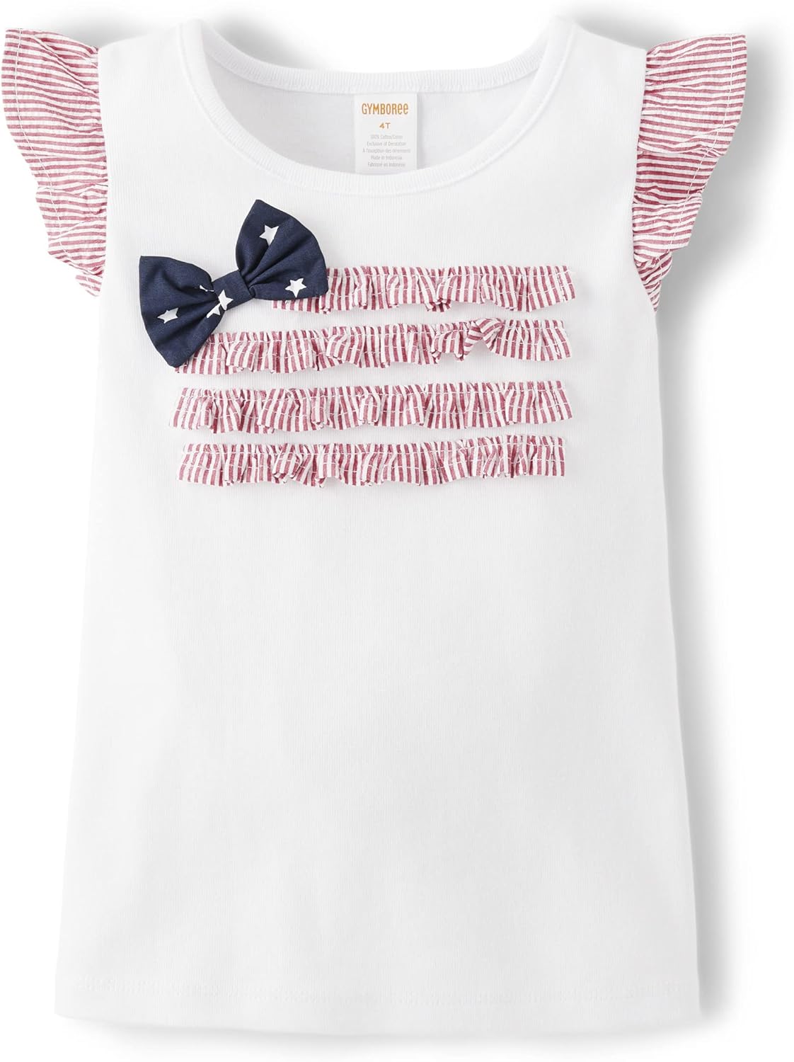 Gymboree Girls' Sleeveless Embroidered Top for Patriotic Fun