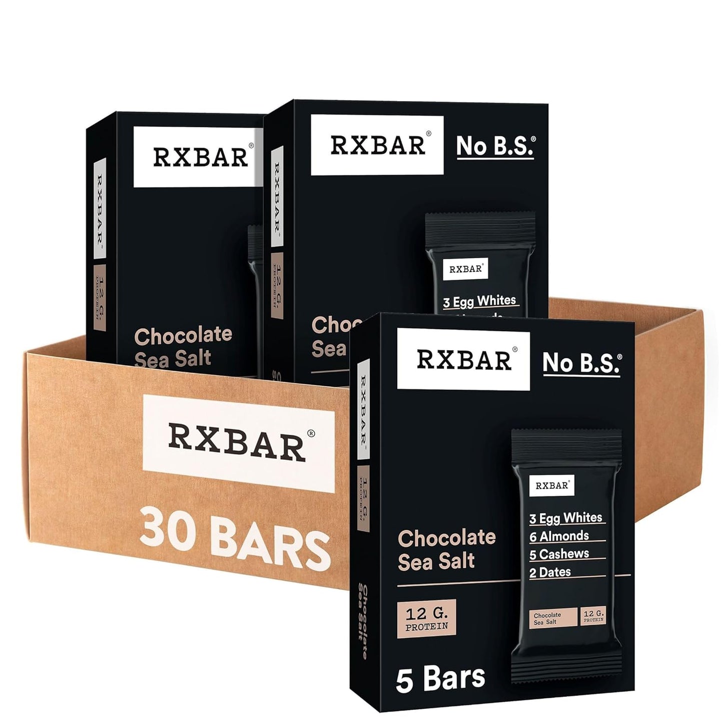 Chocolate Sea Salt RXBAR Protein Bars - 12g Protein, Gluten Free