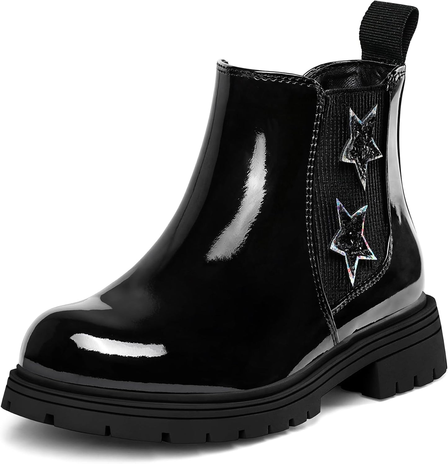 K KomForme Girls Glitter Ankle Boots for Stylish Comfort