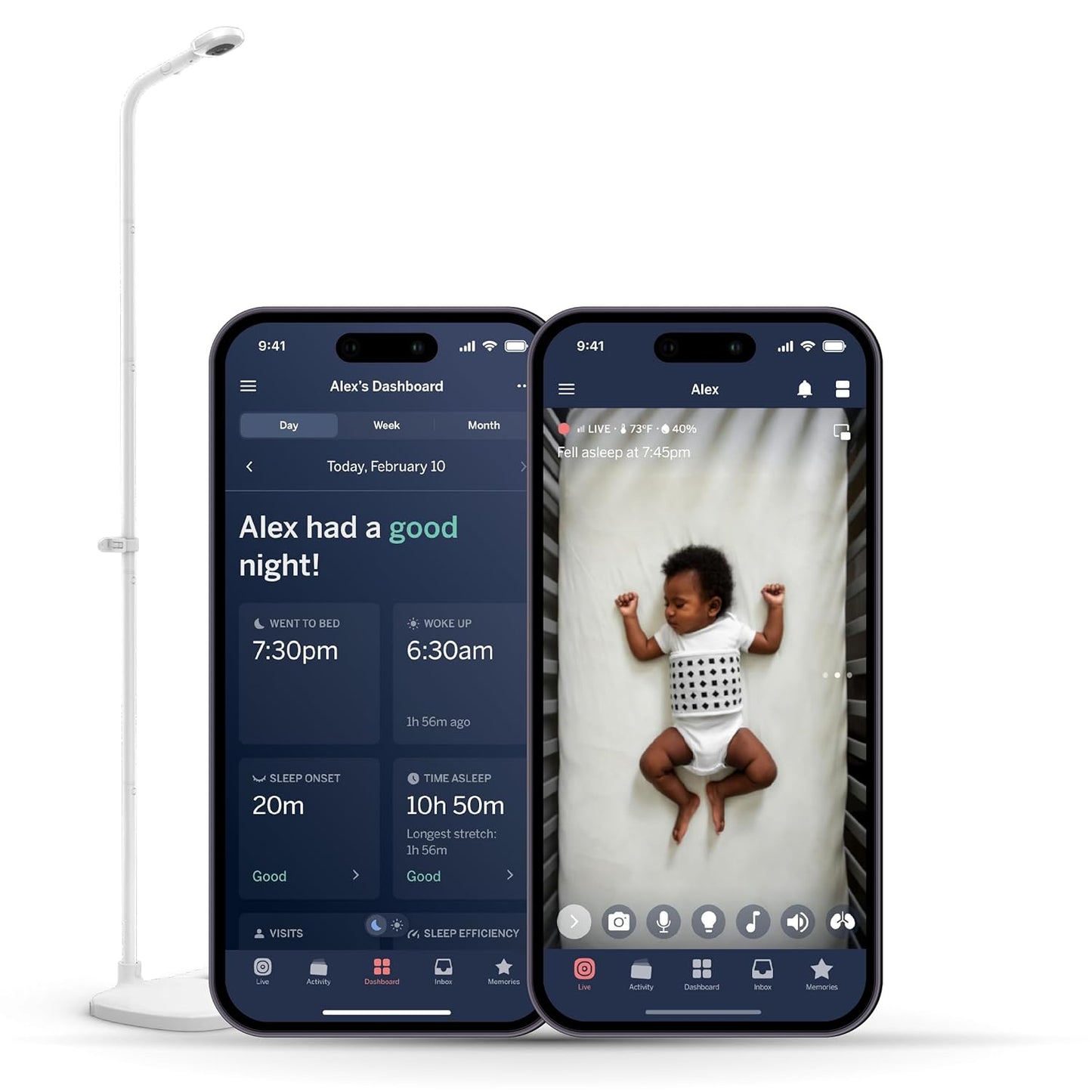 Nanit Pro Baby Monitor: Clear Video, Sound, & Sleep Tracking