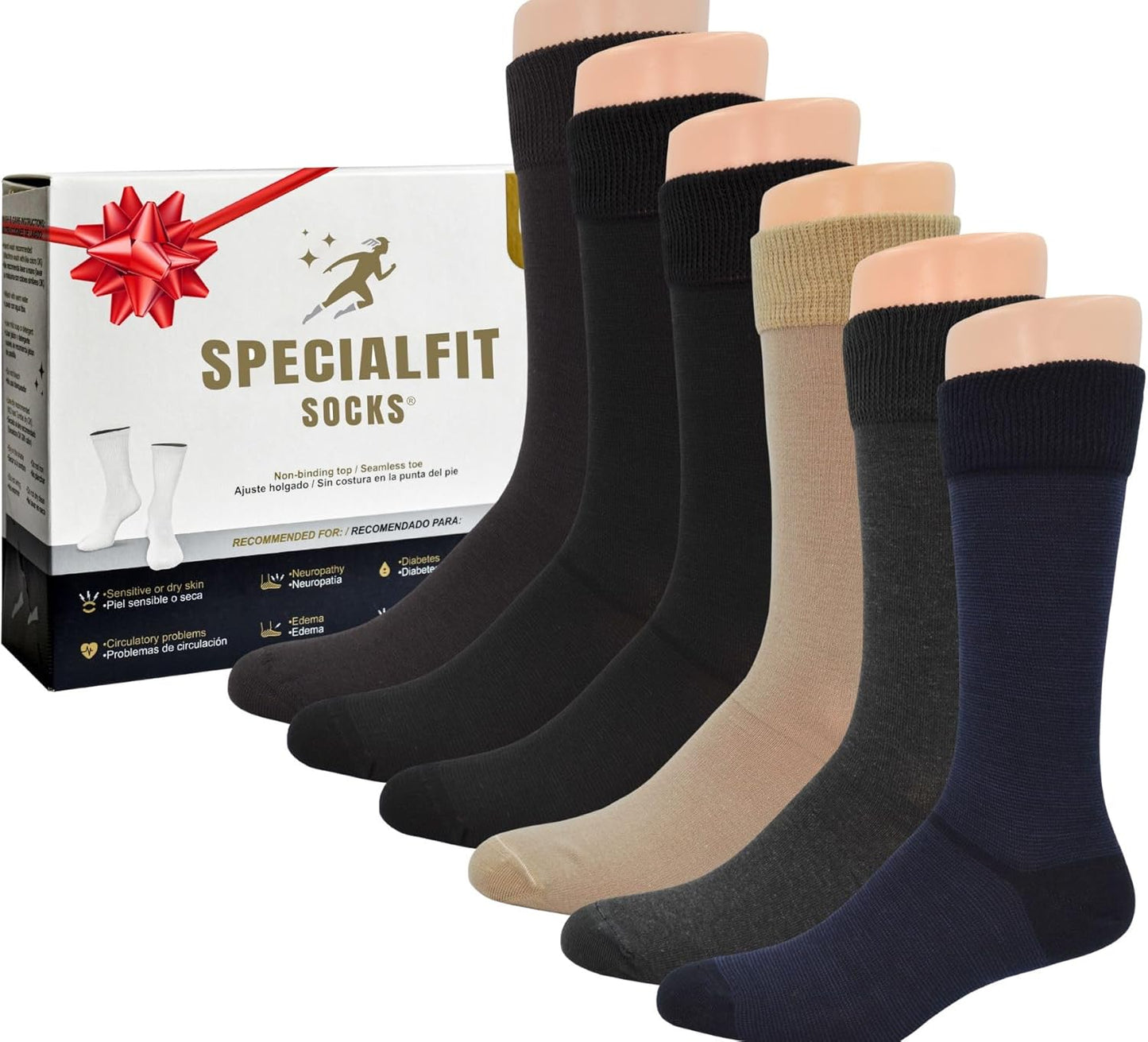 Diabetic Socks for Men - Soft, Comfortable, Non-Binding Design