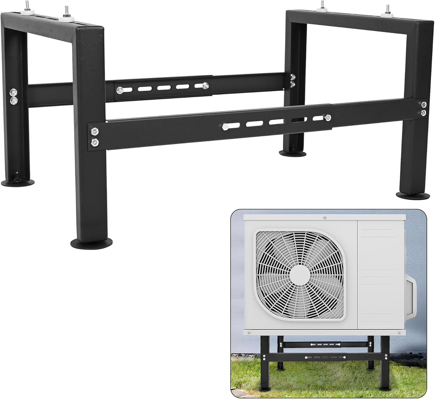 Adjustable Mini Split Condenser Stand Max 770LBS