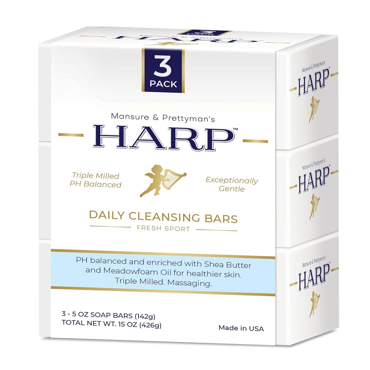 HARP pH-Balanced Body Wash Bar for Sensitive Skin Care