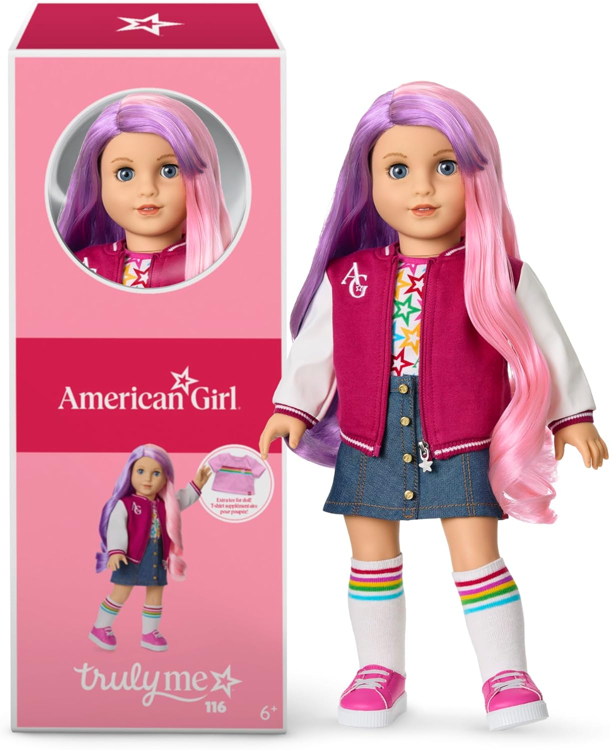 Truly Me 18-inch Doll with Light-Blue Eyes and Wavy Hair