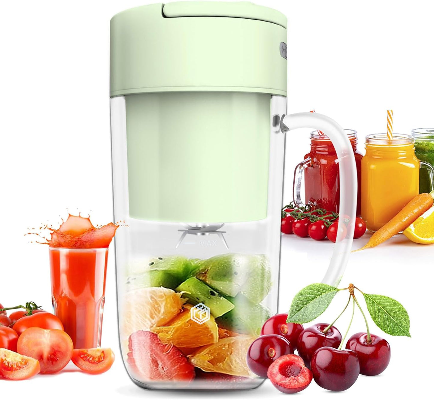 Travel-Friendly Portable Mini Blender - Blend Anywhere! (Cozy Blue)