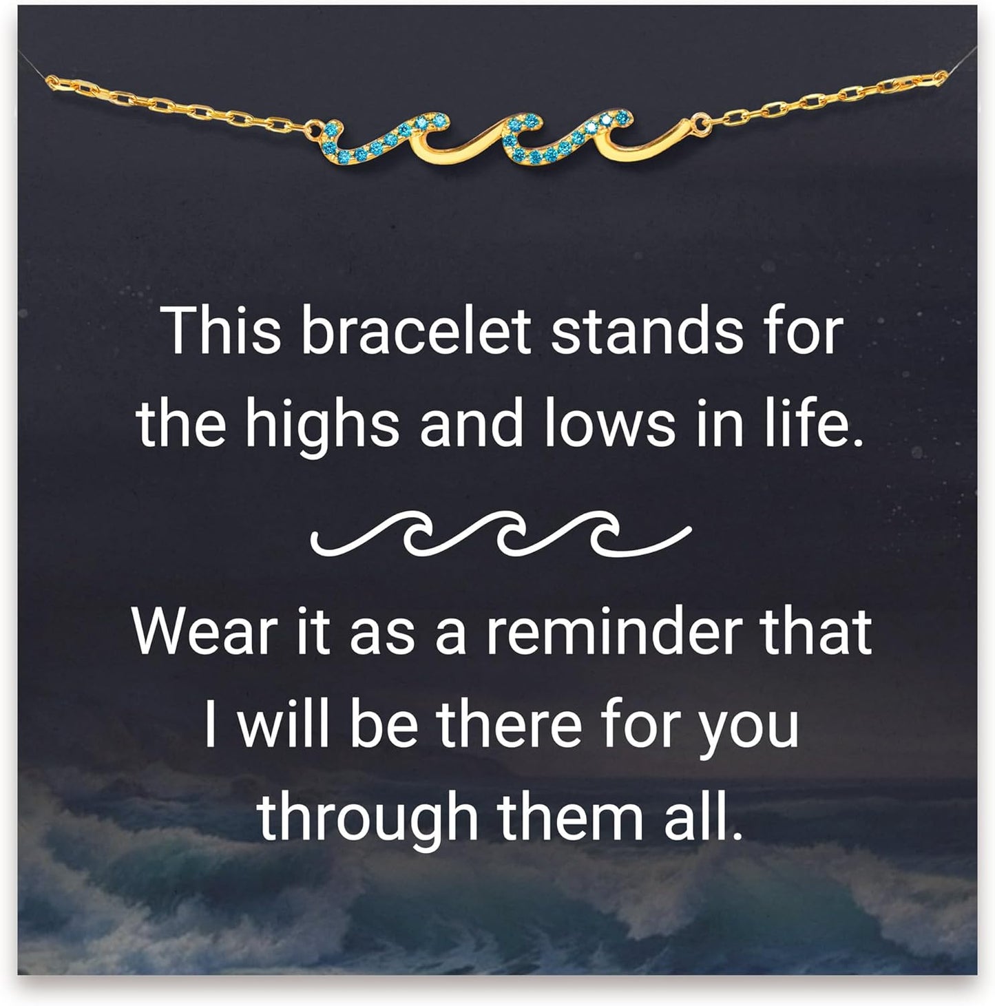 STORYJEWELLERY Wave Bracelet for Women - Perfect Birthday Gift