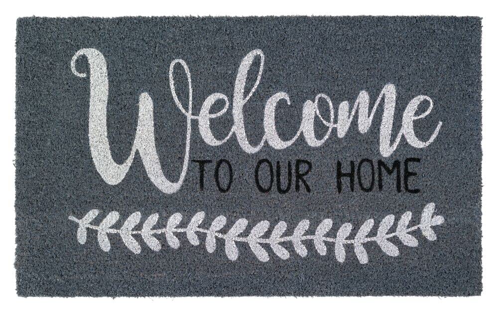 NoTrax Welcome to Our Home Coir Doormat for Indoor Outdoor Use