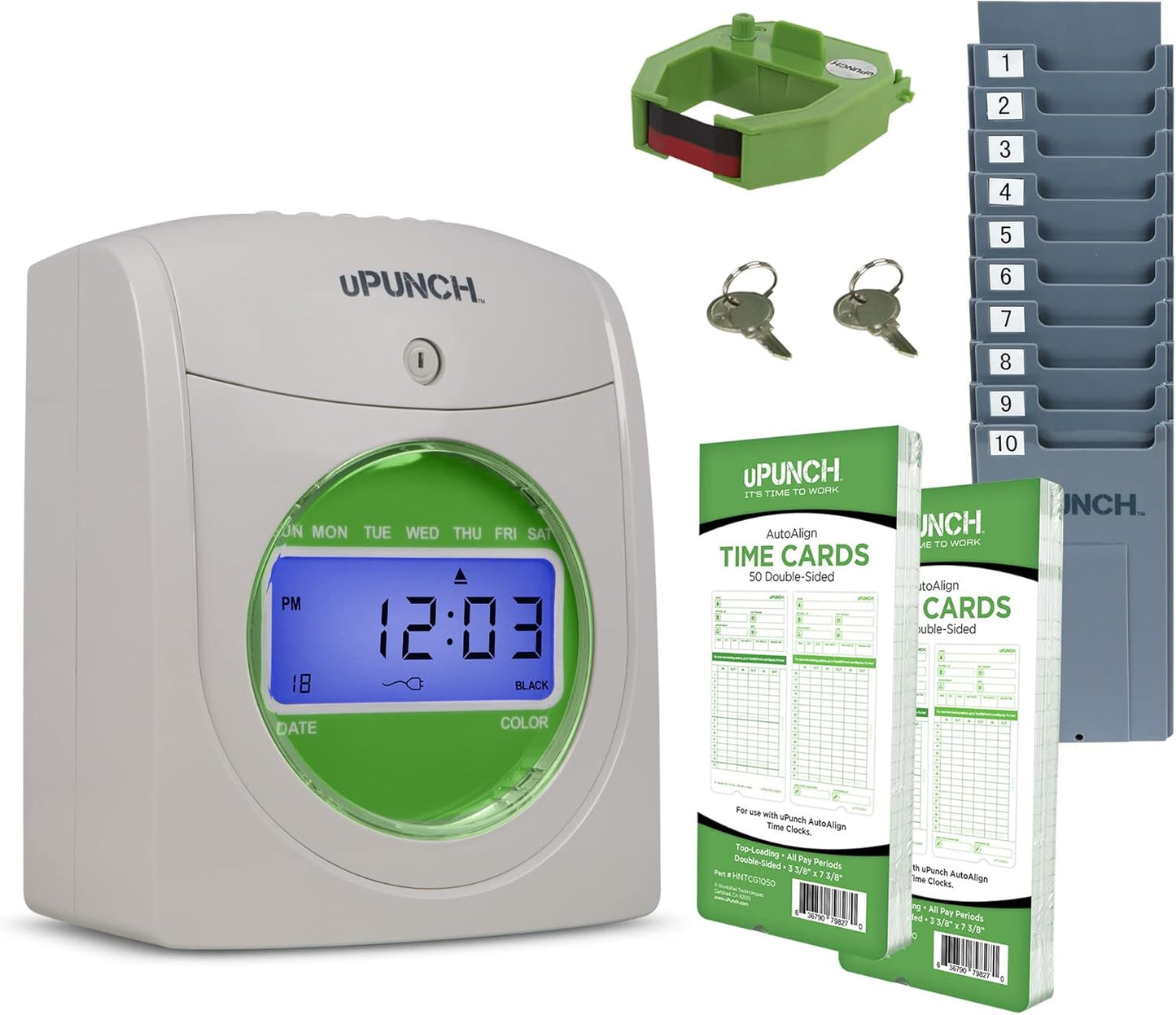 uPunch HN1500 Starter Time Clock Bundle for Small Business Needs