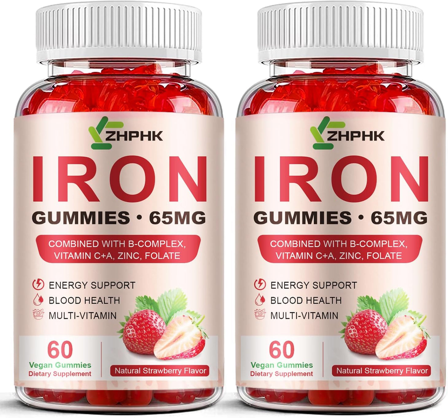 Iron Supplement Gummies for Healthy Blood, Energy & Immune Support
