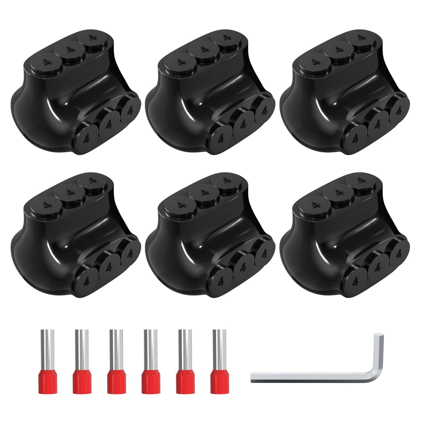 Joinfworld 3 Port Insulated Multi Tap Connectors for Wiring