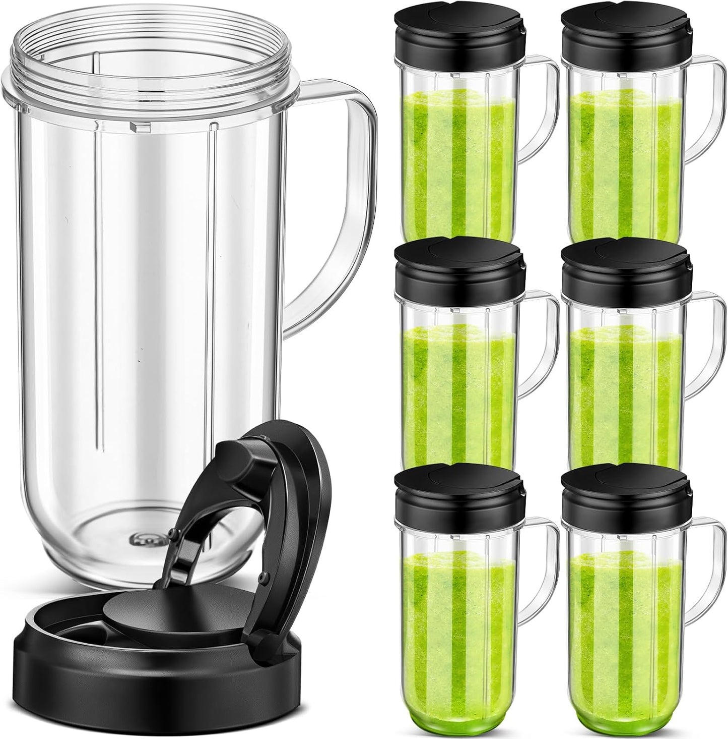 6-Piece 22oz Bullet Blender Cups: Upgrade Your Blending Game!