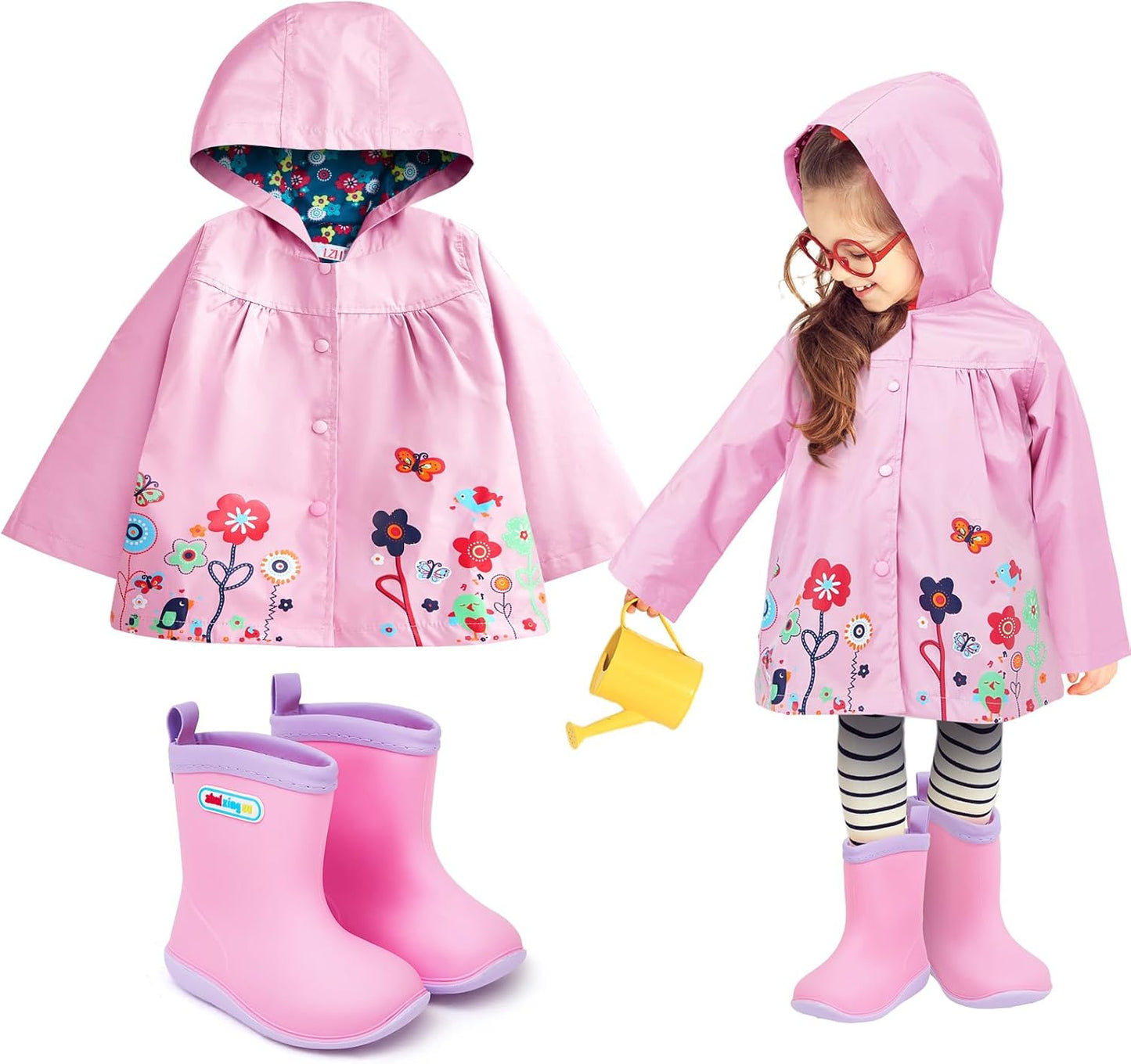 Toddler Raincoat and Boots Set for Kids - Cute and Functional
