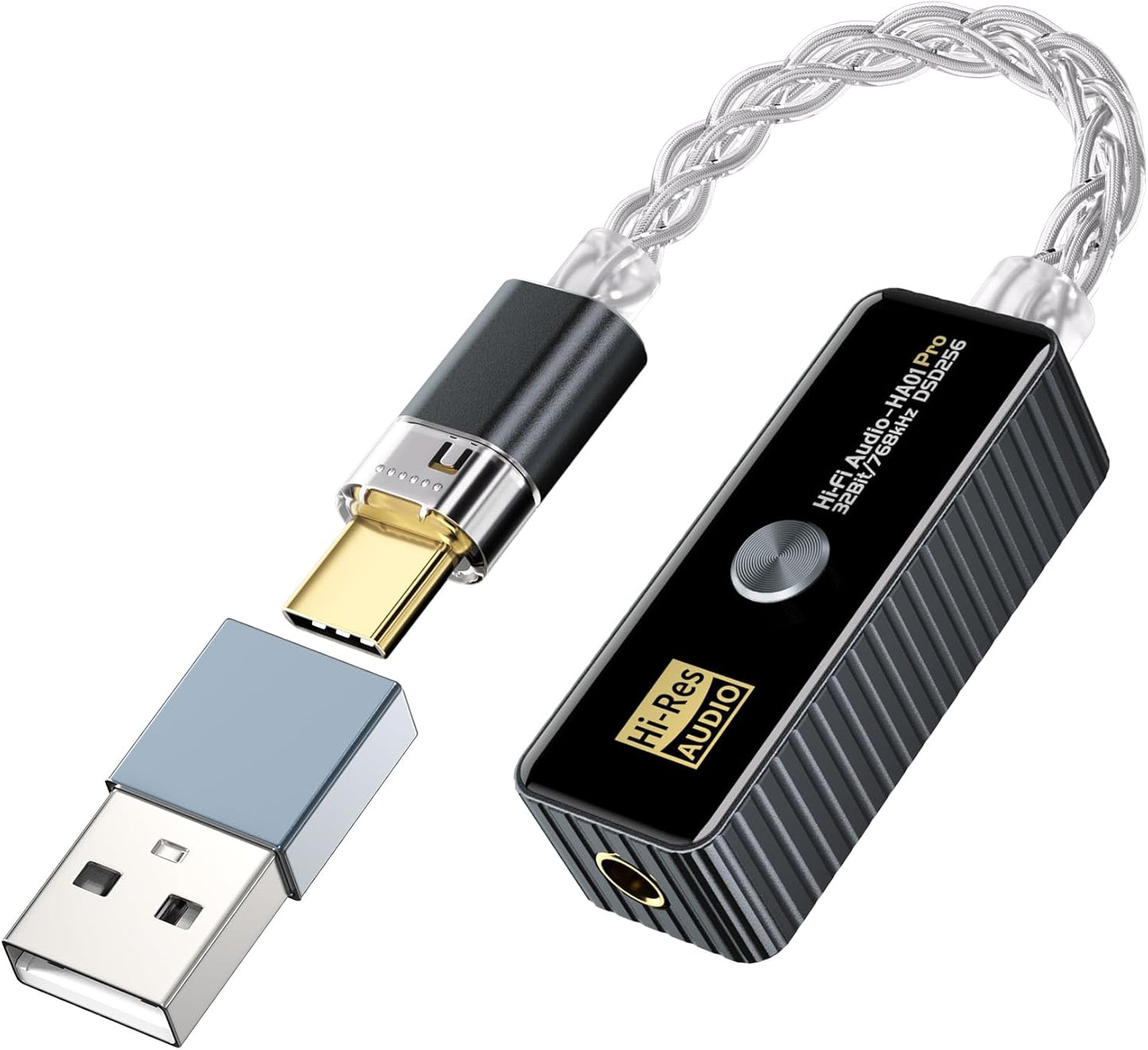 USB C to 3.5mm HiFi Audio Adapter - Portable Headphone Amplifier