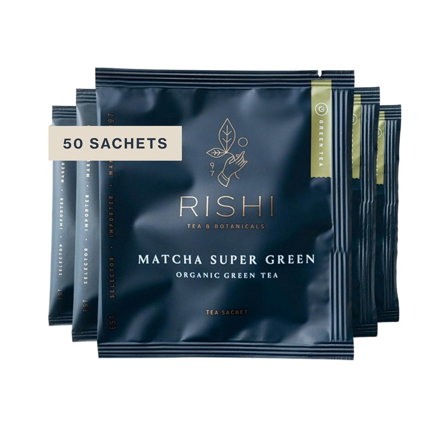 Rishi Tea Matcha Super Green - Organic Caffeinated Sachets