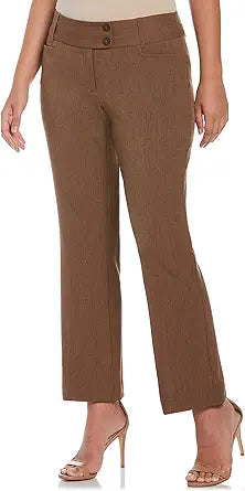 Rafaella Women's Curvy Fit Bootcut Stretch Dress Pants Review