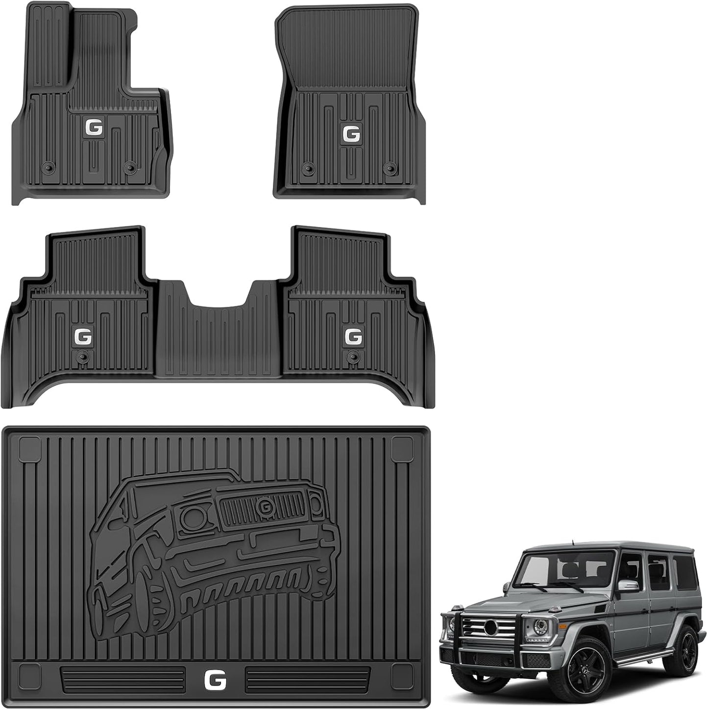 3W Floor Mats for 2019-2025 Mercedes-Benz G Class SUV