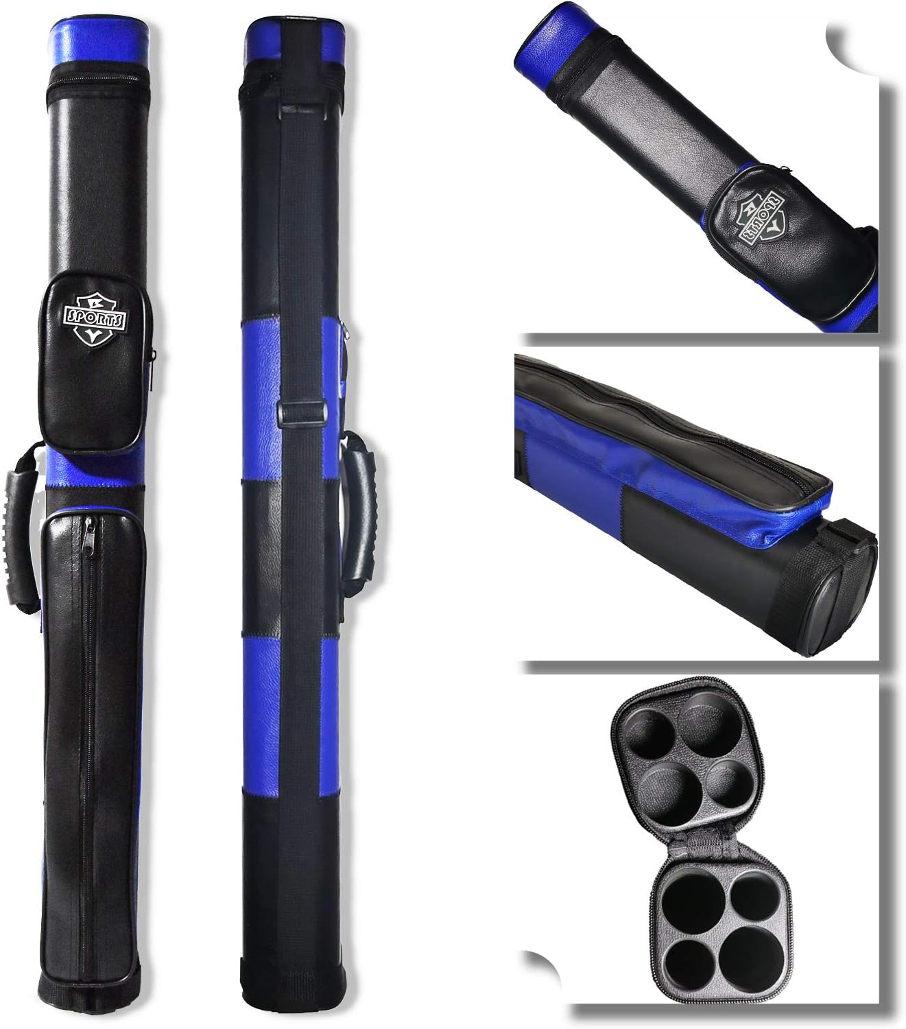 2x2 Hard Pool Cue Case for Billiard Stick Protection and Portability