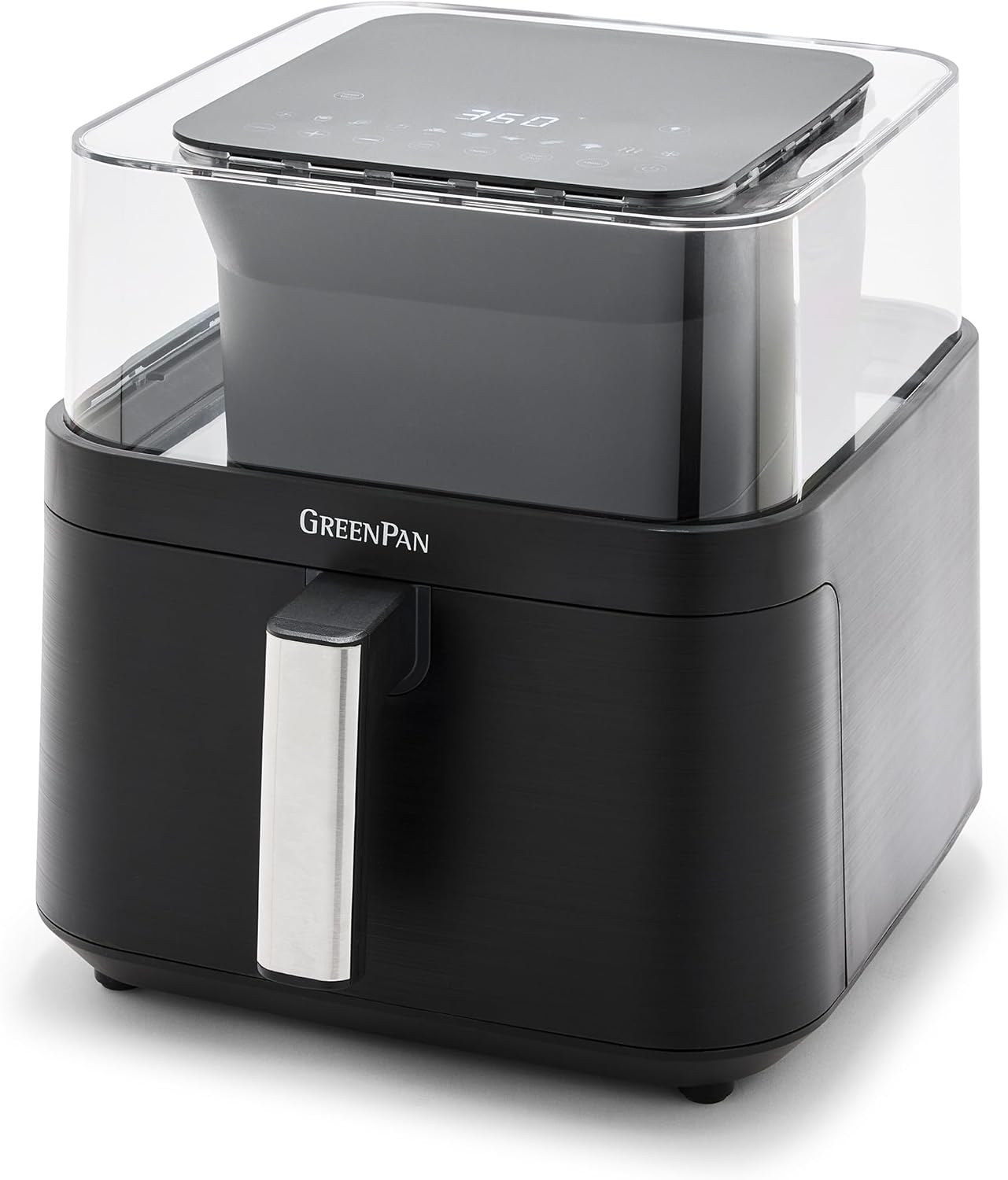 GreenPan 7QT Air Fryer: 360 Clear Window, PFAS-Free Ceramic Nonstick, 13-Presets, Dishwasher Safe
