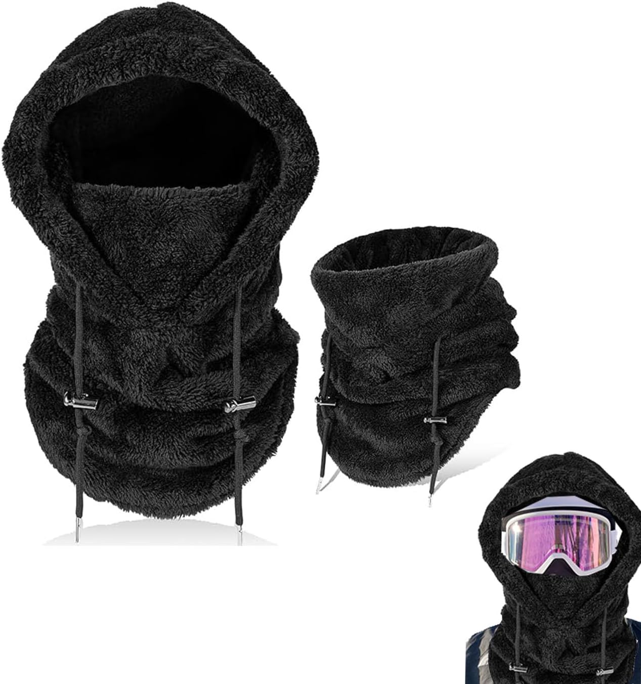 BOVVSKY Sherpa Hood Mask: Ultimate Cold Protection