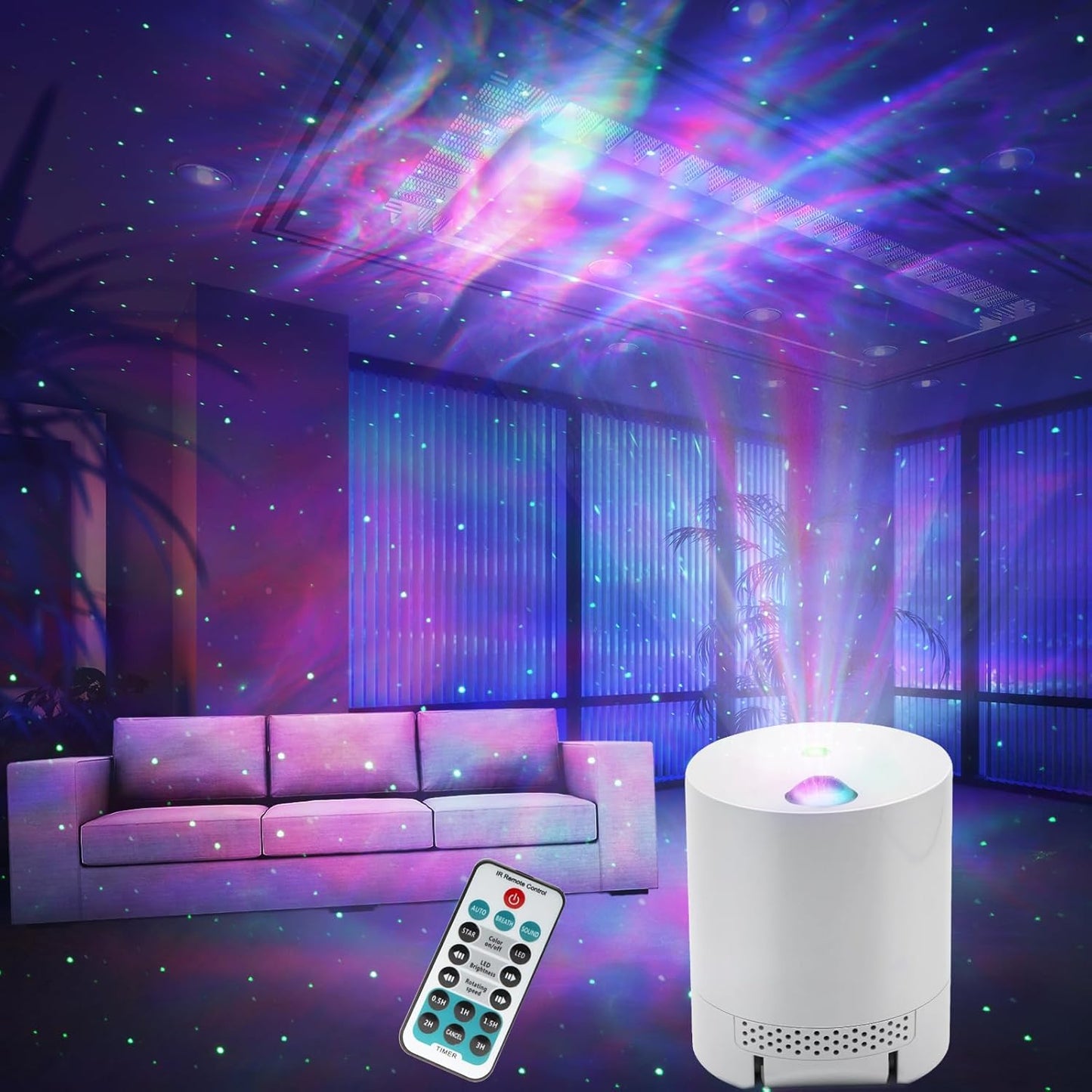 Remote Control Galaxy Star Projector - Create Dreamy Nights