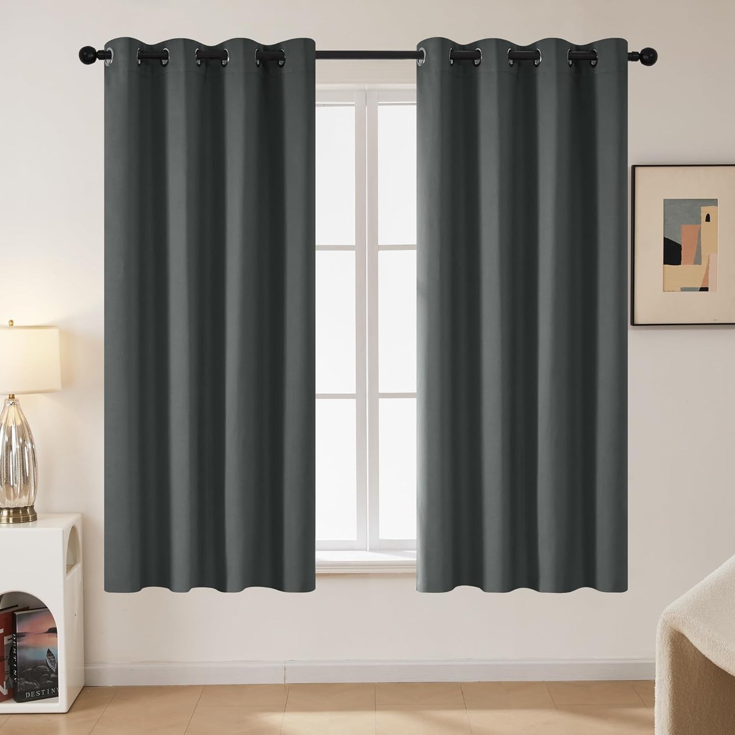 Deconovo Blackout Curtains for Bedroom - Thermal Insulated Panels