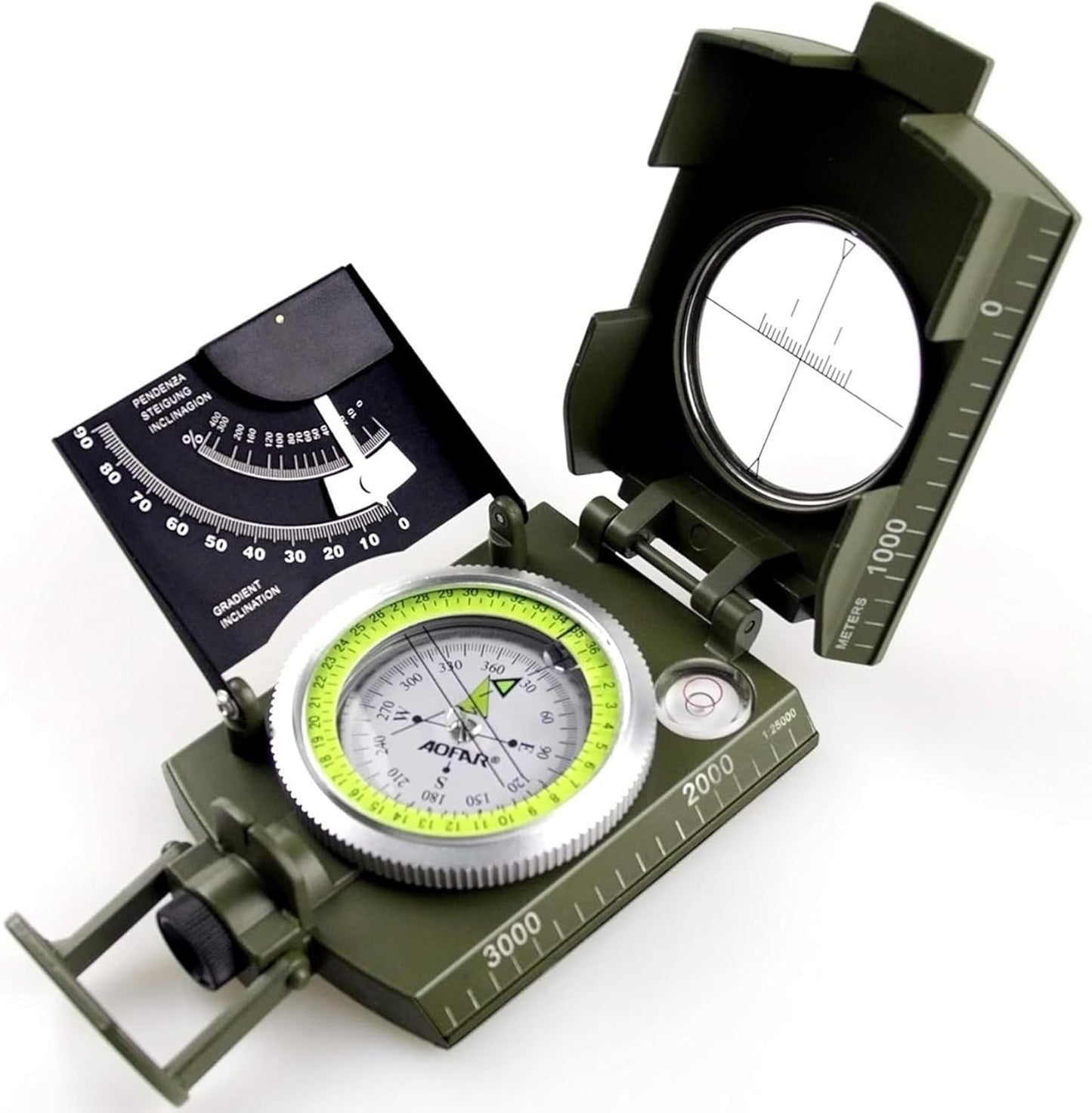 AOFAR Military Compass: Waterproof & Durable