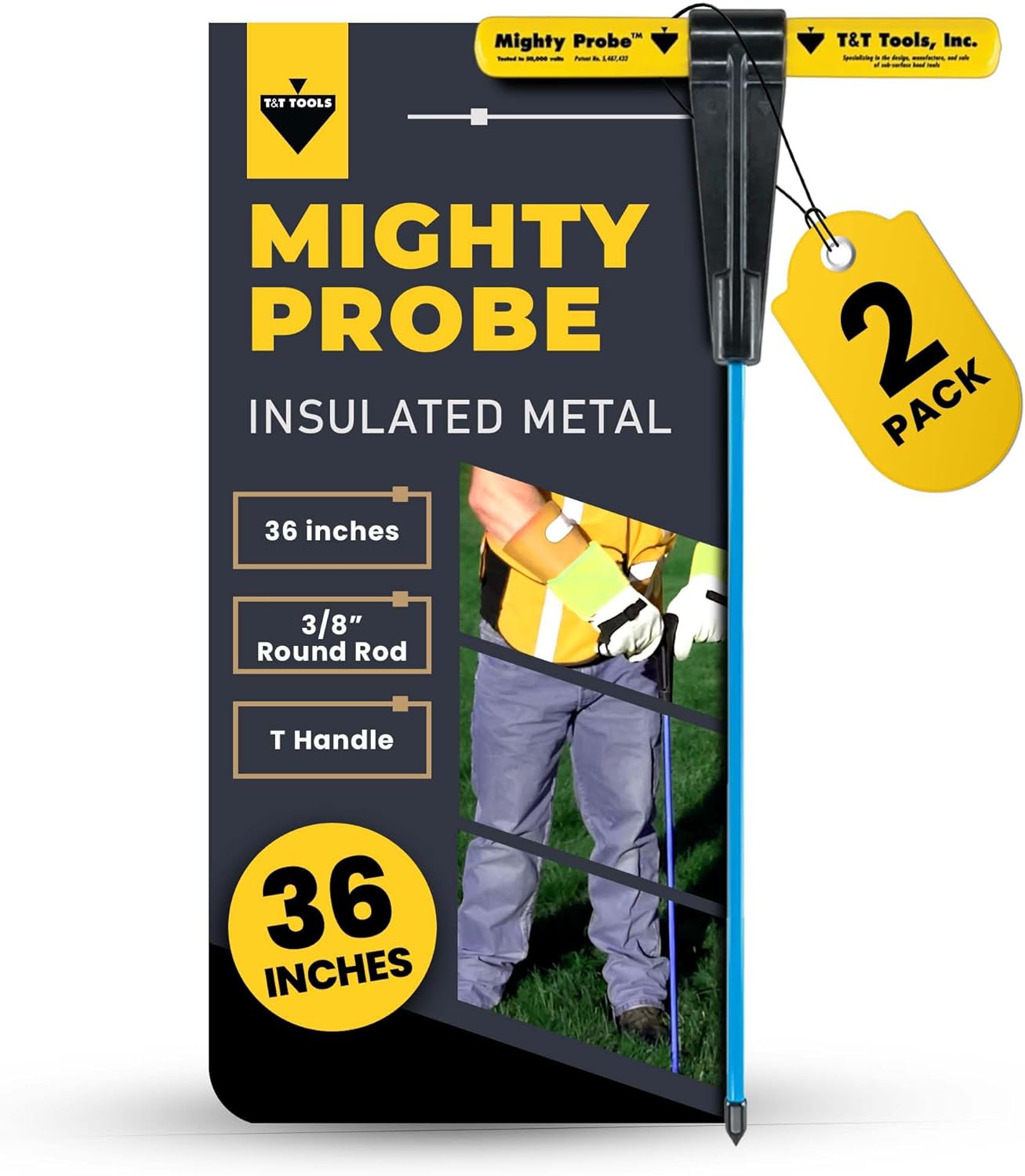 T&T Tools 36-Inch Mighty Probe for Soil Testing and Landscaping
