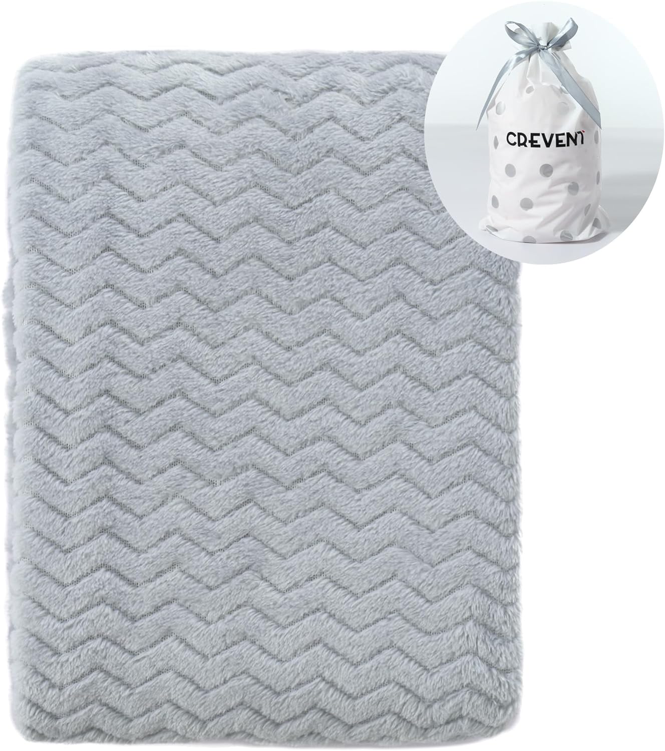 Cozy Warm Baby Blanket for All Seasons - Wave Grey
