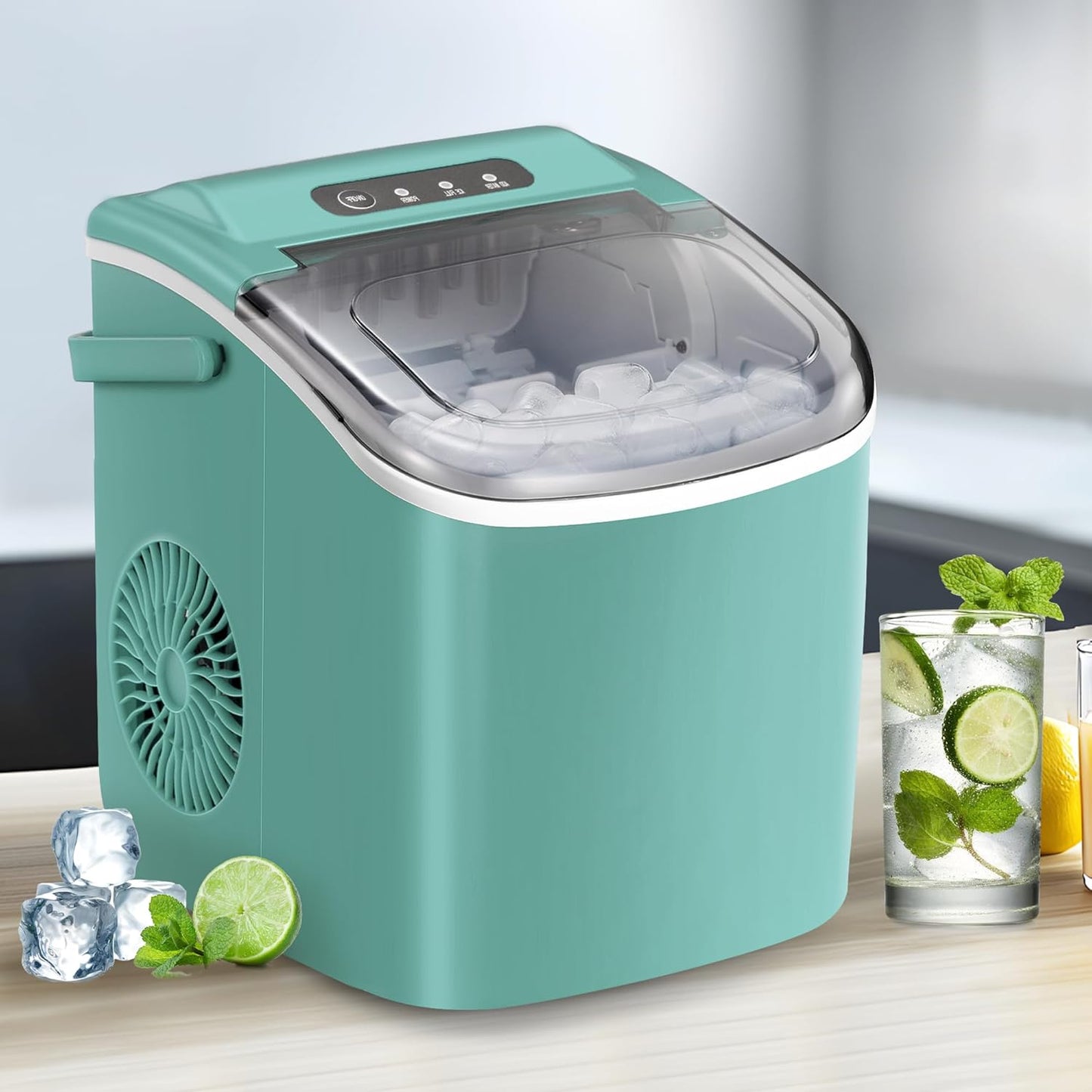 Fast Ice Maker with Self-Cleaning - NicBex