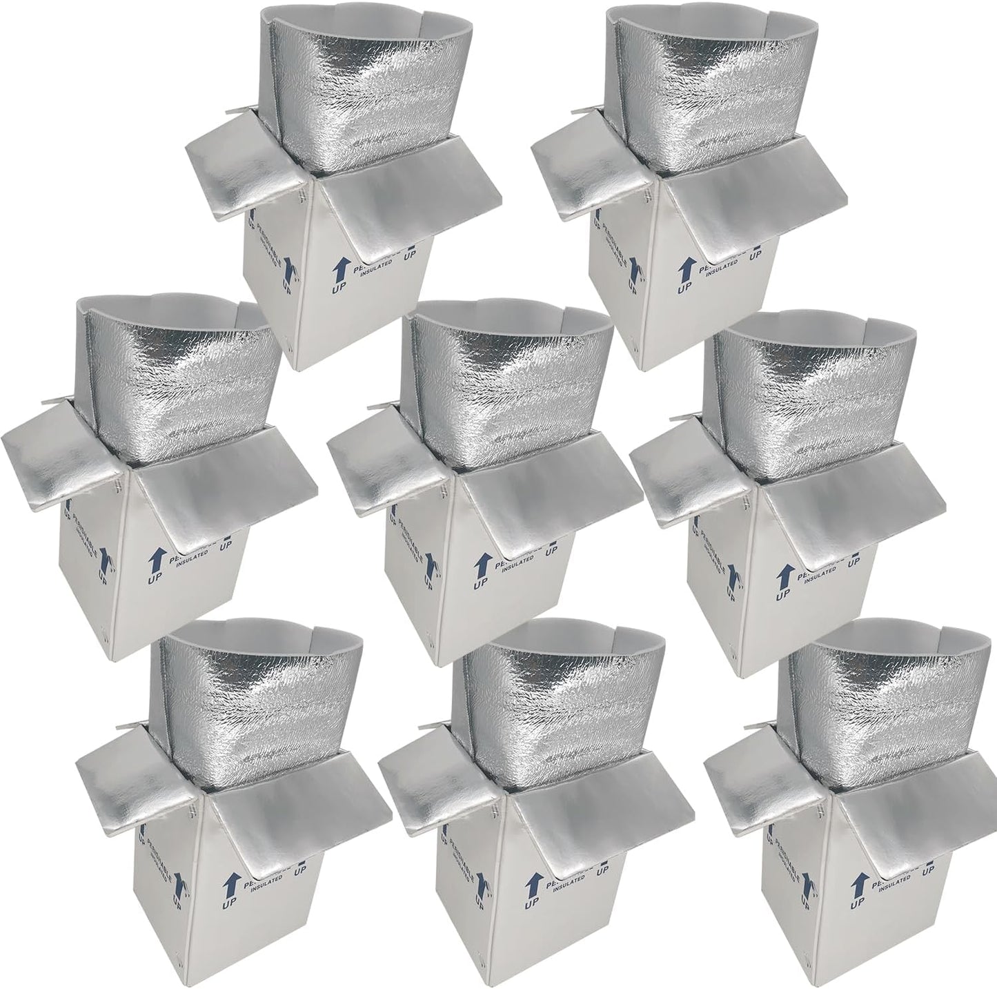 Insulated Shipping Boxes for Perishable Food, 8 Pack Small