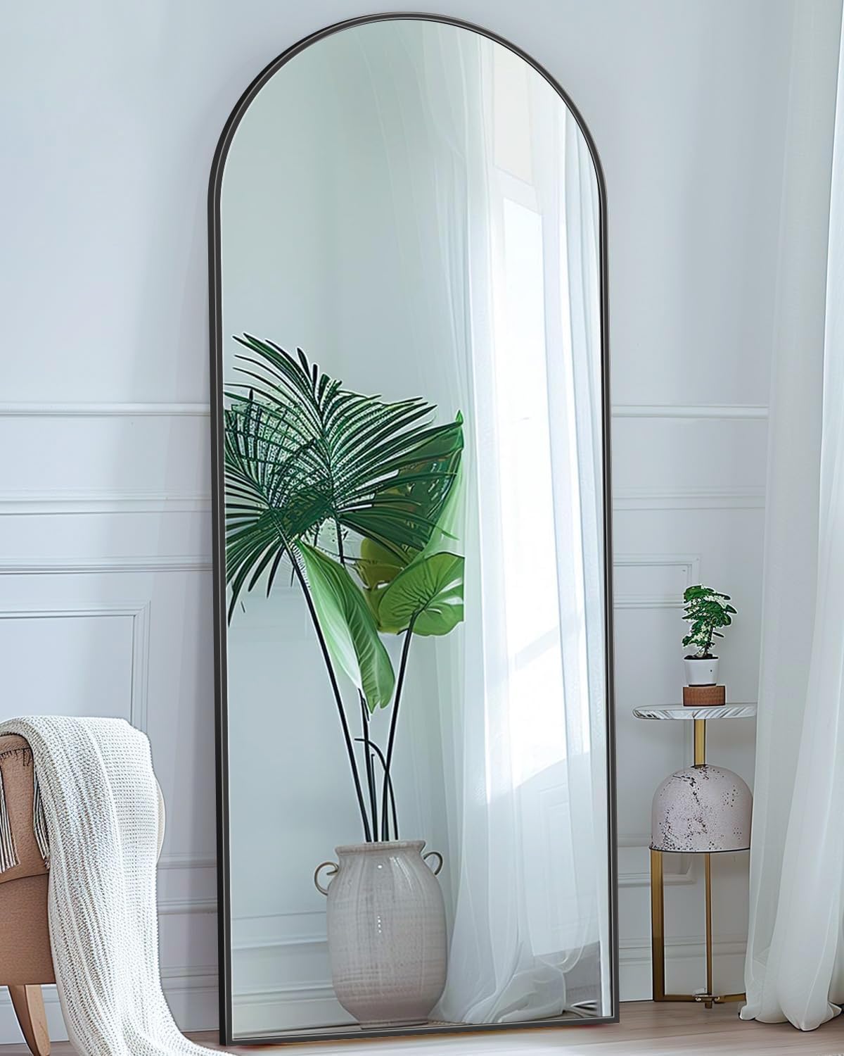 Antok Full Length Mirror 58x18 Floor Mirror with Stand