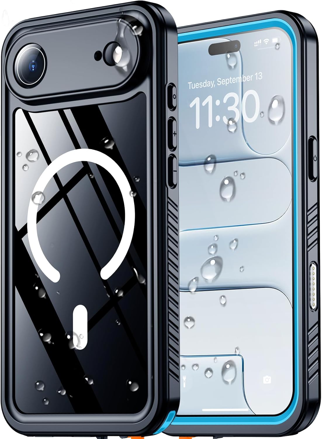 SPIDERCASE Magnetic Waterproof Case for iPhone 17 Air 6.5 Blue