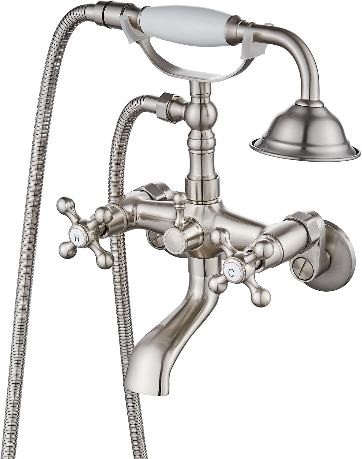 Gotonovo Clawfoot Bathtub Faucet with Hand Held Shower Set