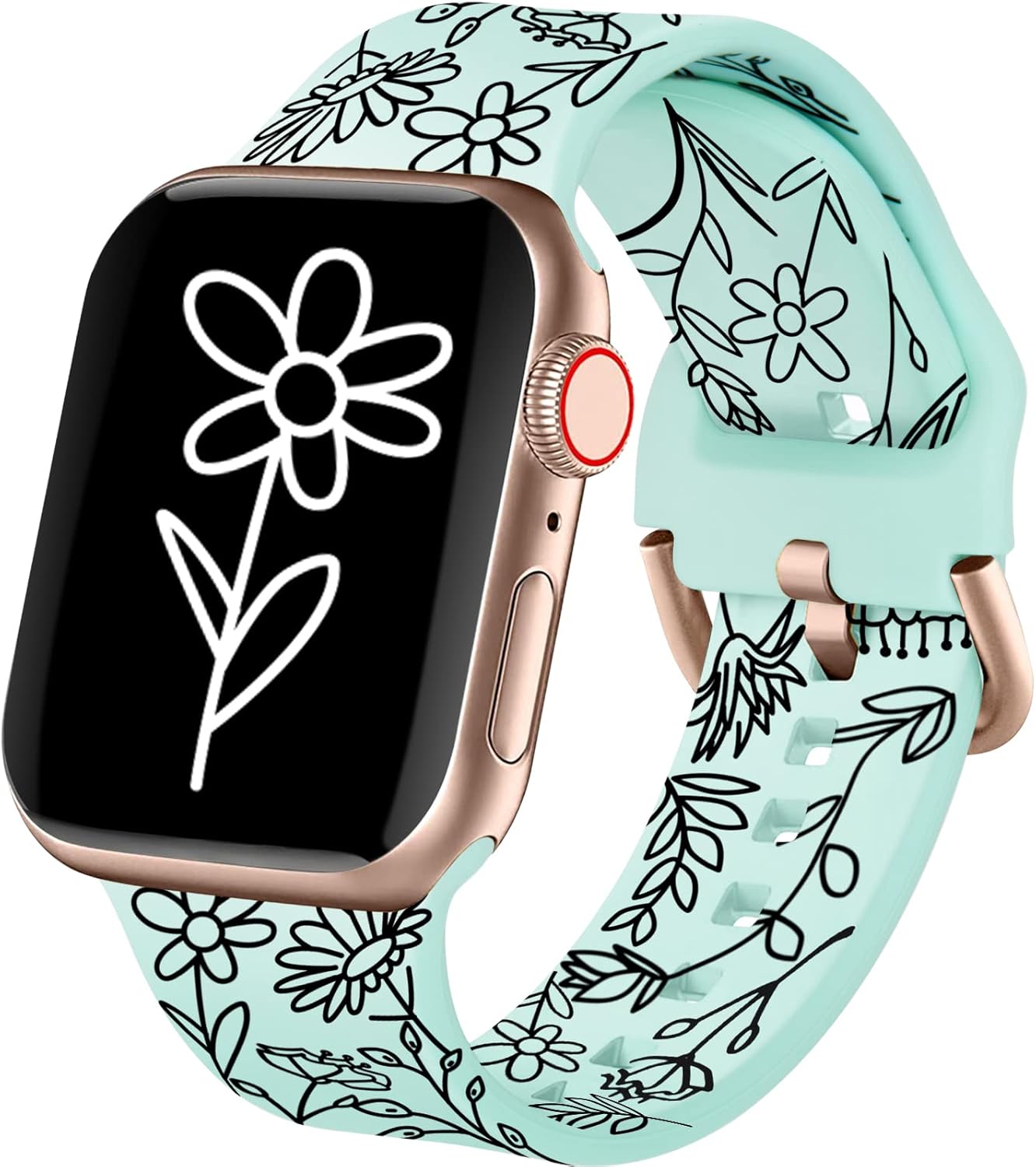 Floral Silicone Band for Apple Watch - ACESTAR