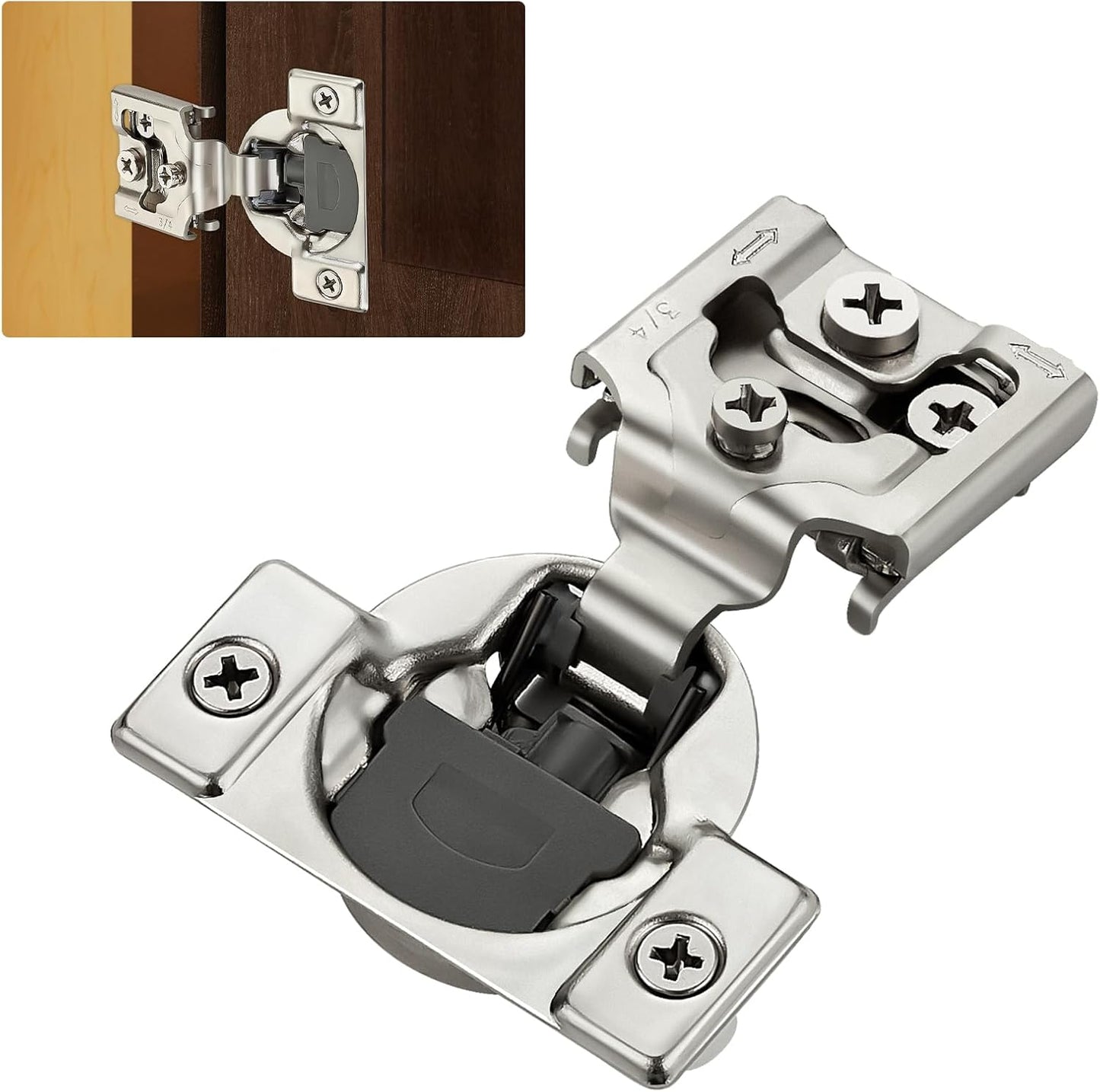 Soft Close Cabinet Hinges 50 Pack for Kitchen and Home Use