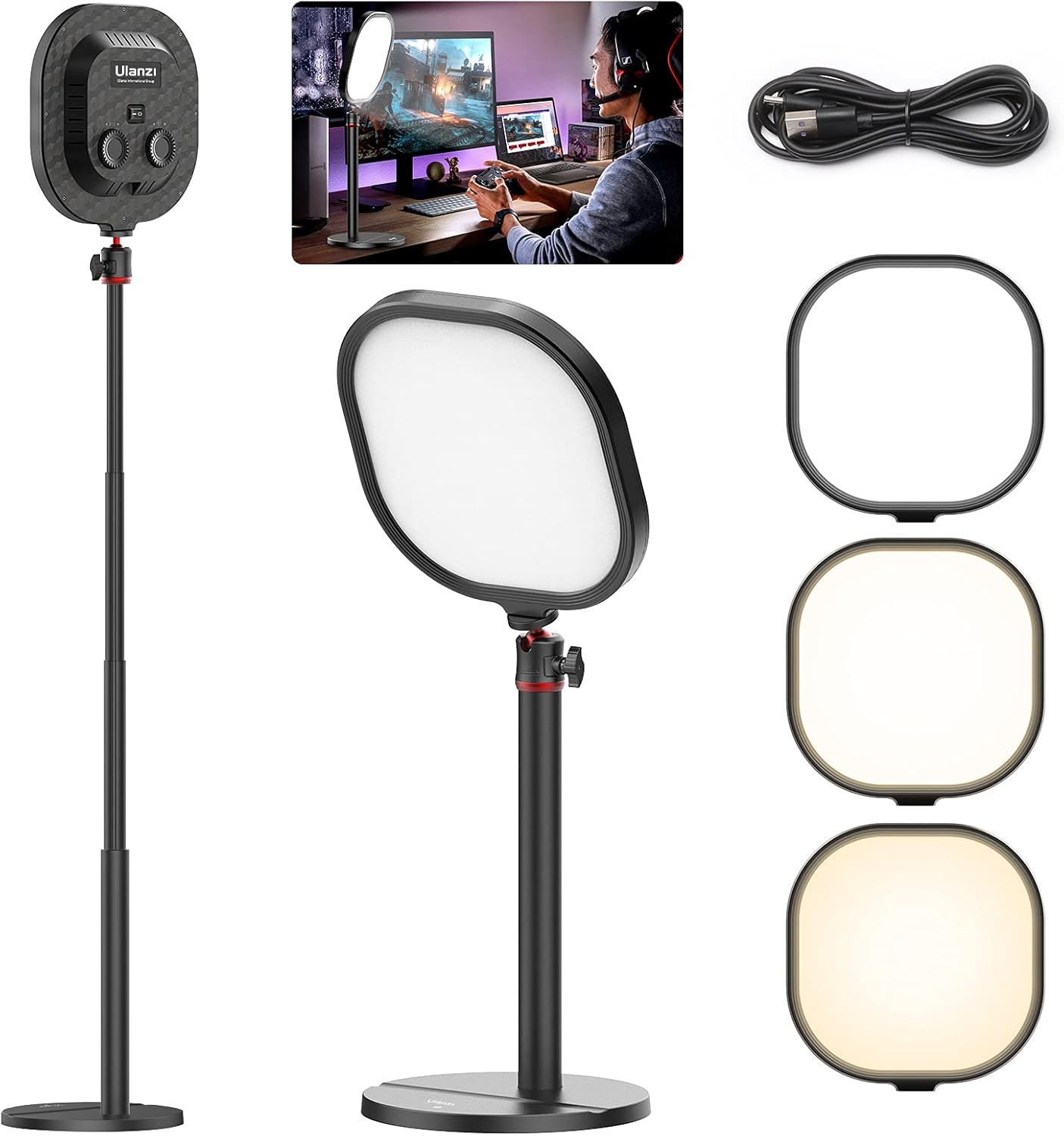 LED Streaming Key Light Desktop for Professional Studio Use