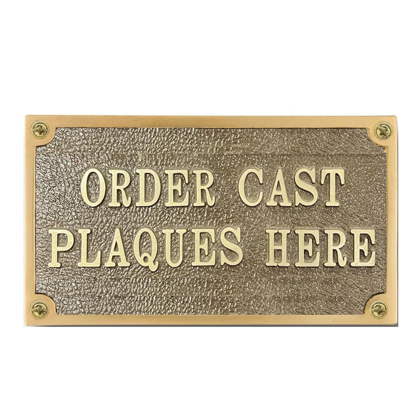 Customized Cast Brass Door Signs for Personalized Home Decor