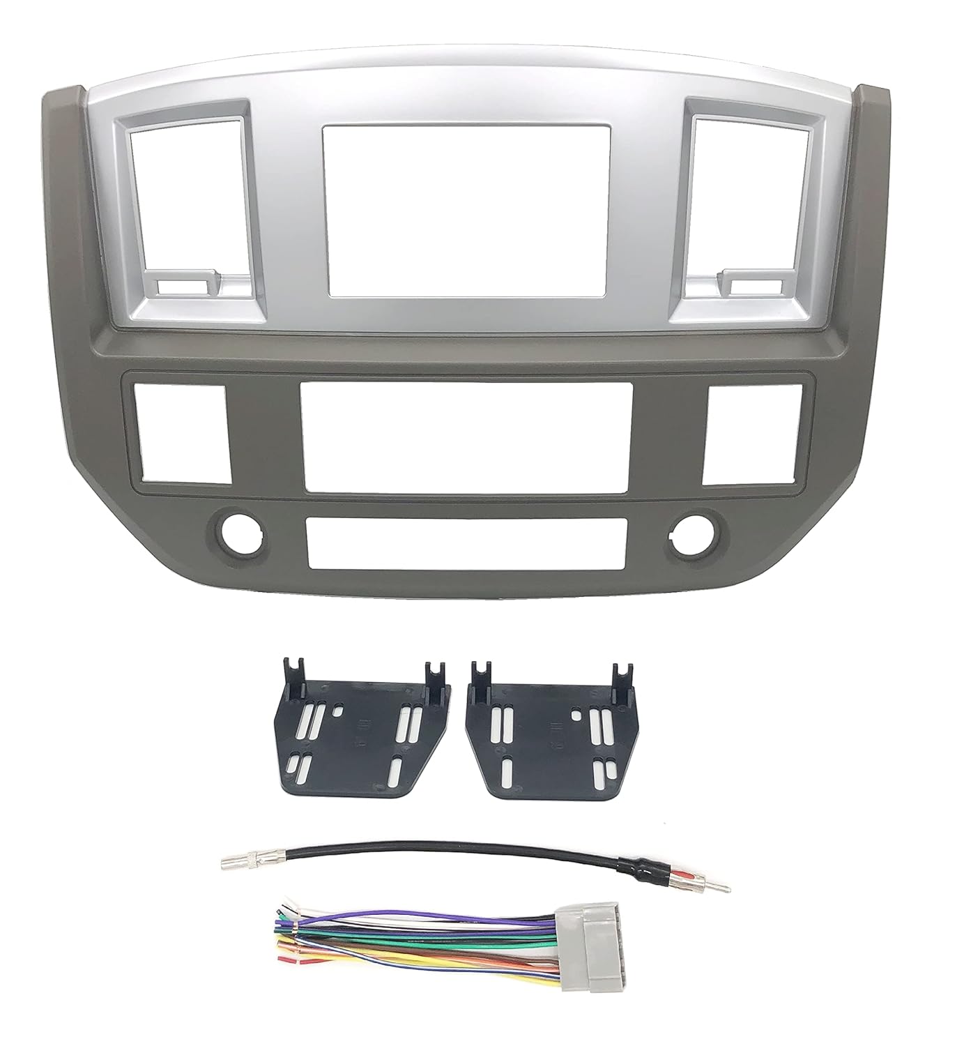 Khaki Double Din Stereo Dash Kit for Dodge Ram 2006-2009 Models