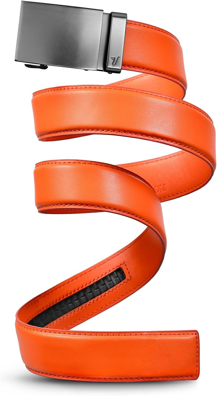 Mission Belt Men's Leather Ratchet Belt for Perfect Fit Every Time