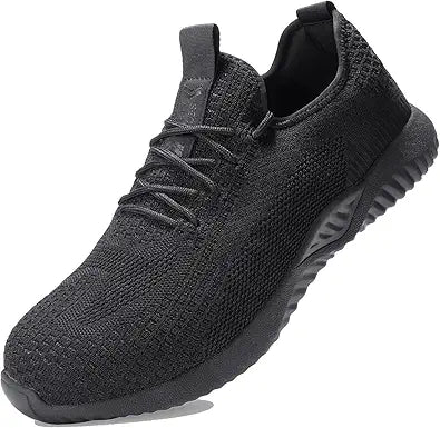 Furuian Steel Toe Shoes for Men Women Waterproof Safety Sneakers