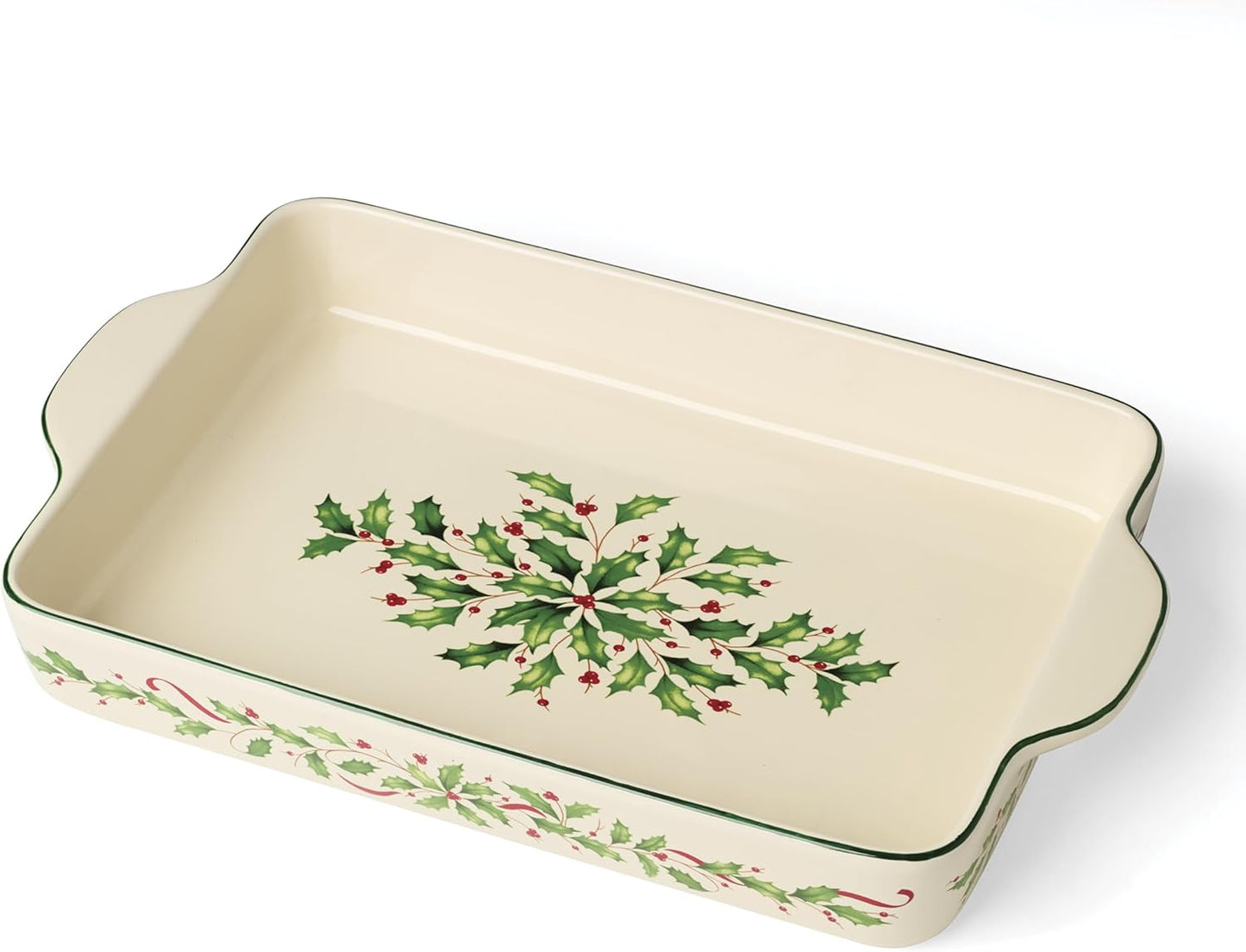 Lenox Holiday Rectangular Baking Dish for Festive Kitchen Decor